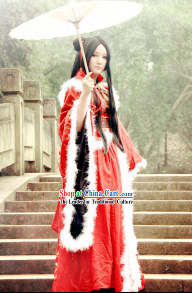Traditional Chinese Wedding Dress Winter Version Complete Set