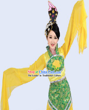 Long Sleeves Chinese Ancient Dance Costumes for Women