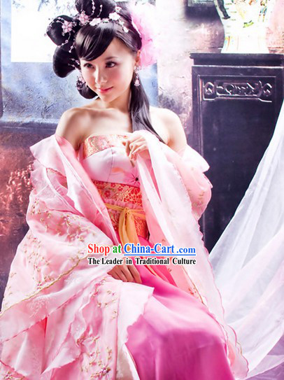 Pink Ancient Lovely Young Beauty Clothes Complete Set