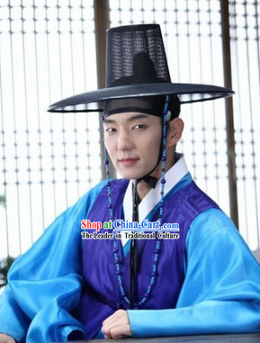 Lee Jun Ki Arang and the Magistrate Korean Hanbok Clothing and Hat Complete Set for Men