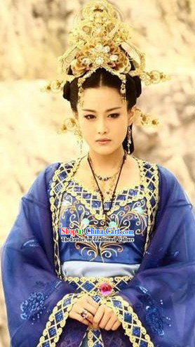The Legend and The Hero Da Ji Empress Costumes and Headwear Complete Set