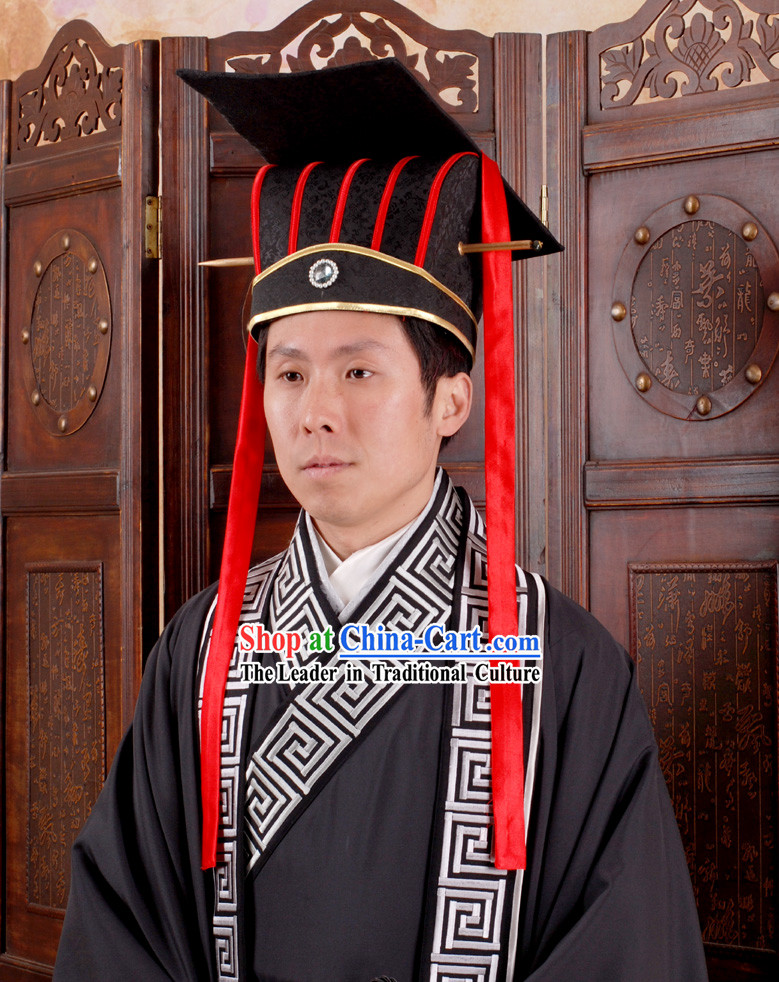 Chinese Emperor Clothing and Hat Complete Set for Men