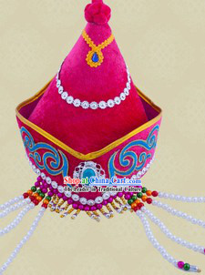 Traditional Chinese Dance Ethnic Mongolian Hat