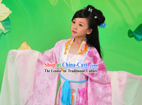 Ancient Chinese Pink Princess Clothing for Kids