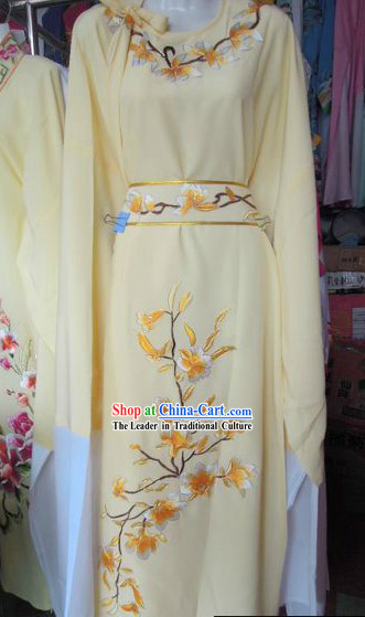 Ancient Chinese Embroidered Flower Long Robe for Men