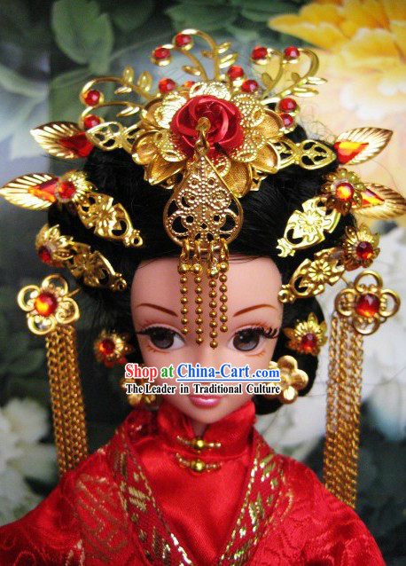Ancient Chinese Wedding Hair Accessories Complete Set