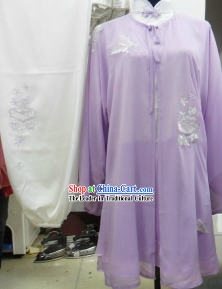 Traditional Chinese Silk Martial Arts Stage Performance Uniform