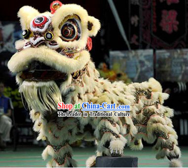 Supreme Chinese Traditional Fut San Style Lion Dance Costume Complete Set