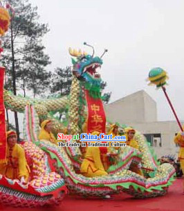 Traditional Chinese Armor Dragon Dance Costume Complete Set