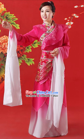 Long Sleeve Chinese Ancient Palace Dancer Zhen Huan Classical Dance Costumes Complete Set
