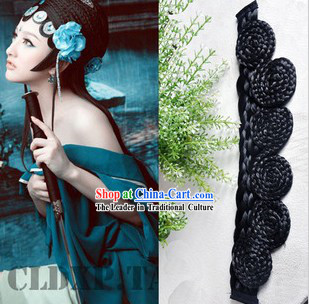 Chinese Classical Green Snake Lady Hair Bang Wig