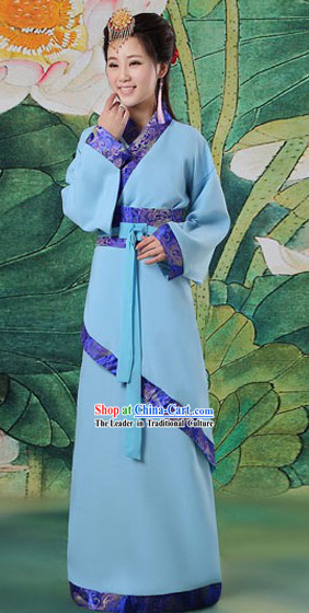 Traditional Chinese Han Dynasty Quju Clothing Complete Set