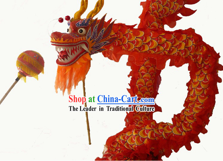 37 Meters Long Chinese Classical Dragon Dancing Costumes for 18 Adults
