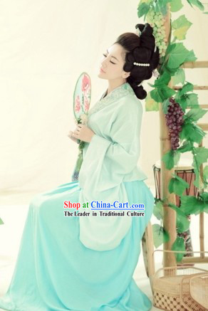 Traditional Chinese Guzhuang Han Fu Clothing for Women