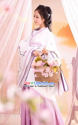 Ancient Chinese Princess Flos Mume Hanfu Clothes