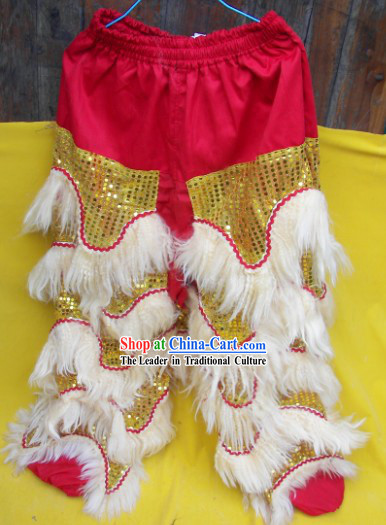 Long Wool Two Pairs of Lion Dance Pants and Claws