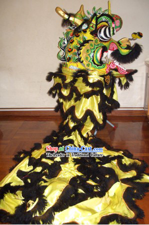 Traditional Chinese Lunar New Year Celebration Kylin Dance Costumes Complete Set