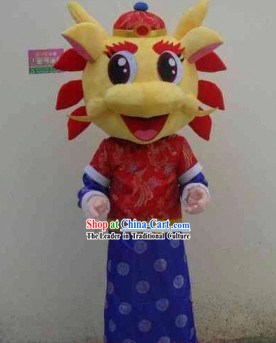 Chinese Lunar New Year Parade Walking Dragon Costume Mascots Complete Set