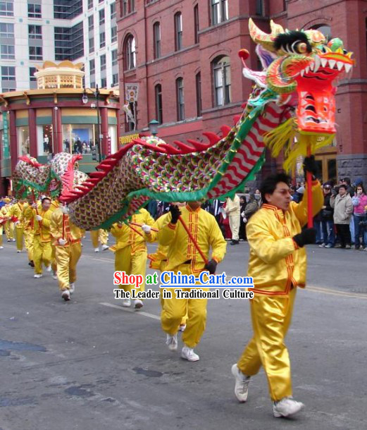 Traditional Chinese Dragon Dance Equipment Full Set