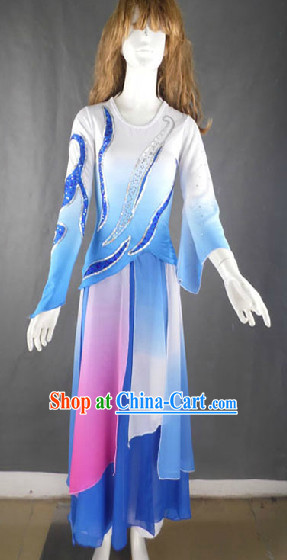 Professional Solo Dancing Costumes and Headwear Complete Set for Women