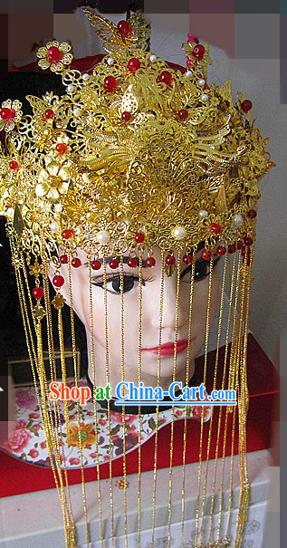 Handmade Chinese Classical Wedding Phoenix Coronet