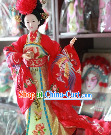 Handmade Beijing Silk Figurine Doll - Tang Dynasty Yang Guifei Empress