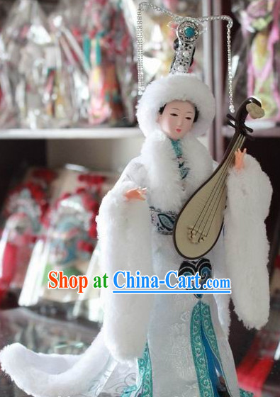 Handmade Beijing Silk Figurine Doll - Beauty Wang Zhaojun