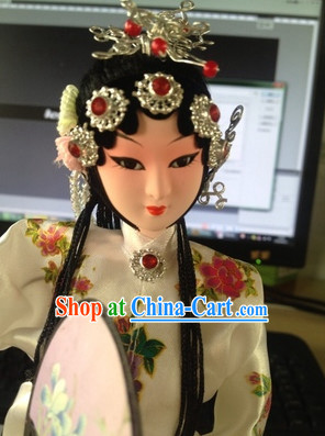 Handmade Beijing Silk Figurine Doll - Du Shiliang