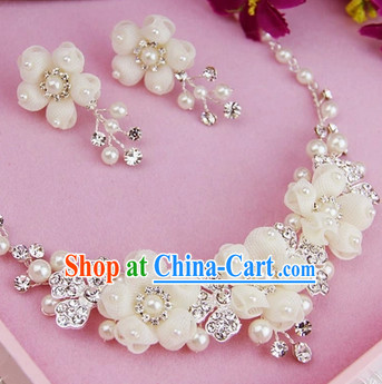 Chinese Classical Wedding Earrings and Necklaces