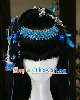 Ancient Chinese Princess Cosplay Wig and Hair Jewelry for Girls