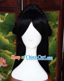 Ancient Chinese Beauty Long Black Wig