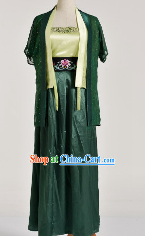 Chinese Black Han Fu Dresses for Women
