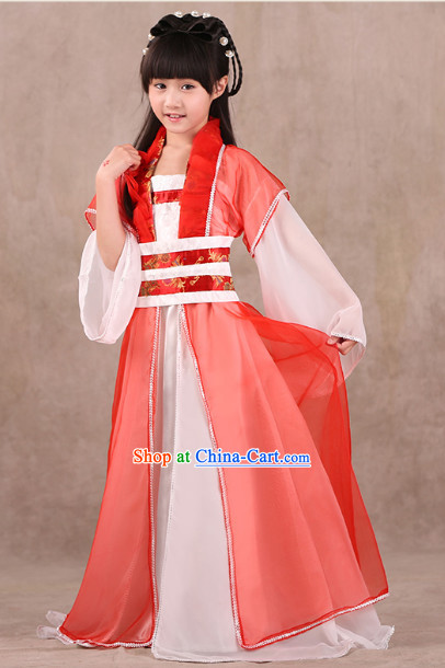 Professional Classical Hanfu Dance Studio Costume for Children