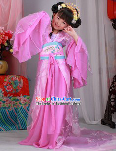 Ancient Chinese Princess Costumes and Headwear for Kids