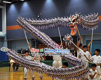 University Students Illuminated Dragon Dance Costumes Complete Set