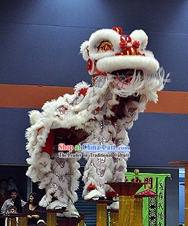 Professional Competition Lion Dance Head and Costume Complete Set