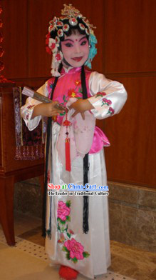 Traditional Chinese Peking Opera Hua Dan Costumes for Child
