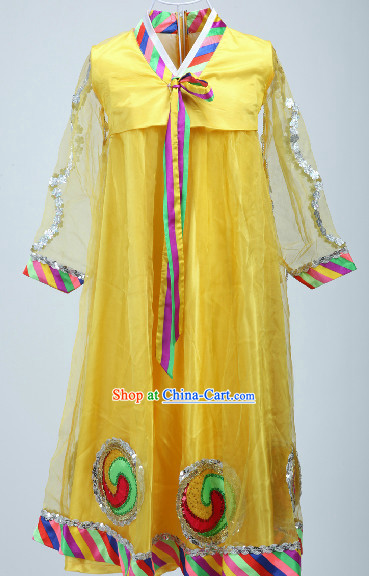 Korean Ethnic Chorus Uniform or Dance Garment for Women or Kids