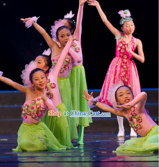 Lotus Dancing Costumes for Women or Kids