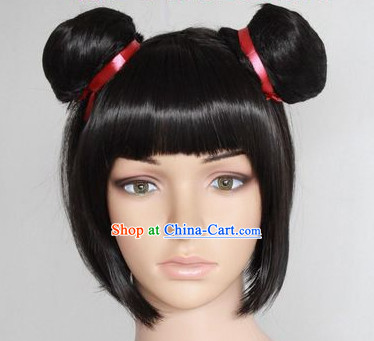 Chinese Doll Black Wig