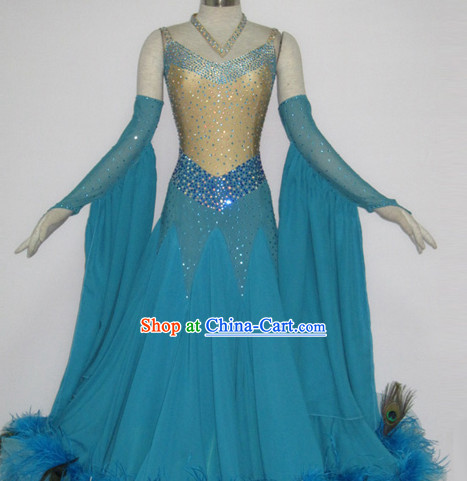 Special Custom Taiored Recital and Competition Feather Modern Dance Costumes