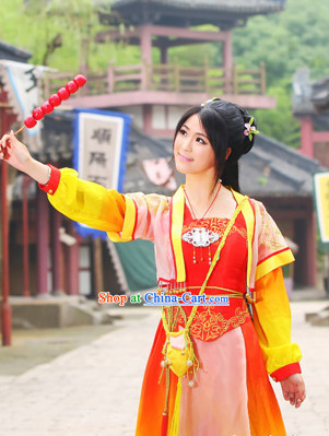 Ancient Chinese Swordsman Princess Garment Complete Set