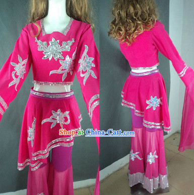 Middle School Students Professional Stage Performance Long Sleeves Dance Costumes