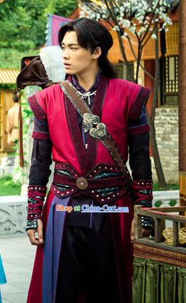 Gu Jian Qi Tan Lengend of the Ancient Sword TV Drama Male Costumes Complete Set