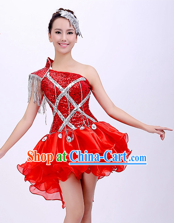 Chinese Dancing Outfits and Headwear for Girls