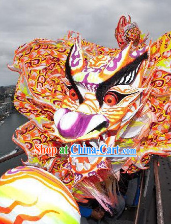 Guangdong Southern Fluroescent Lights Dragon Dancing Equipments Complete Set