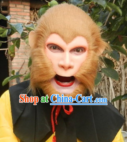 Sun Wukong Monkey King Fur Mask Wig