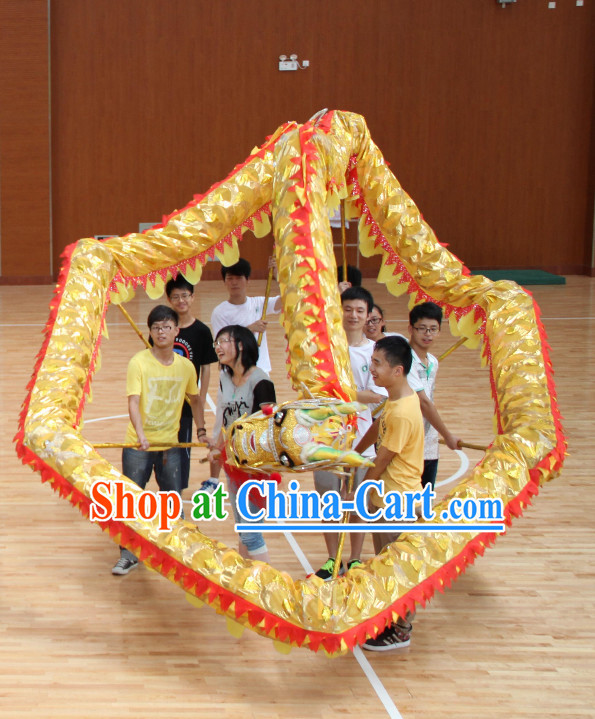 Lightweight Competiton and Parade Dragon Dancing Equipment Complete Set for 10 People