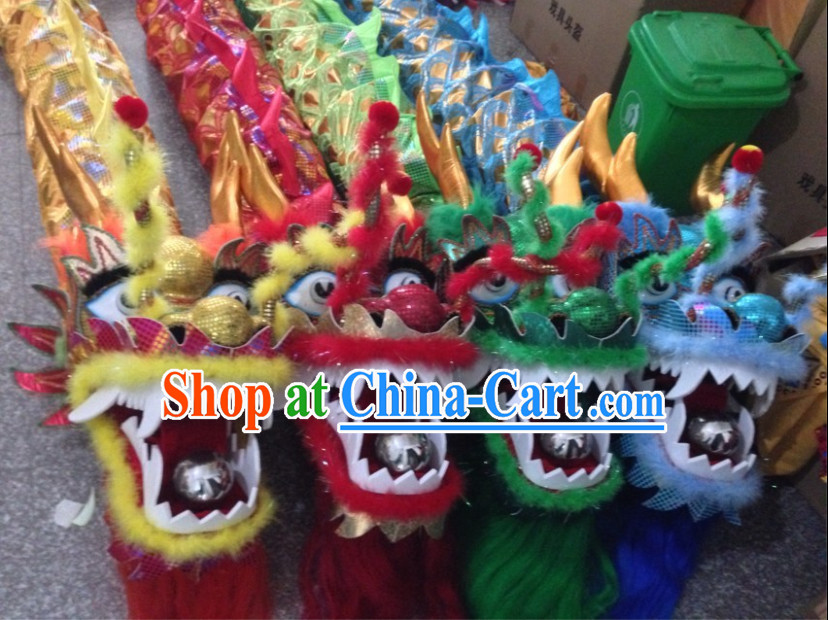 18 Meters 10 People Celebration and Competition Dragon Dancing Equipment Complete Set