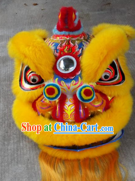 Chinese New Year LED Mirror Lion Dance Costume Complete Set